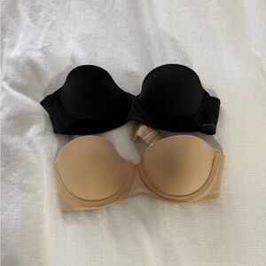 Calvin Klein strapless bras set